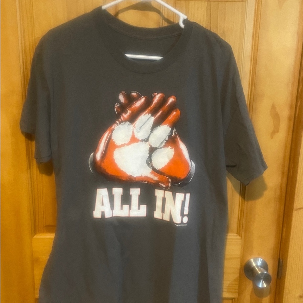 Men’s Clemson shirts.
